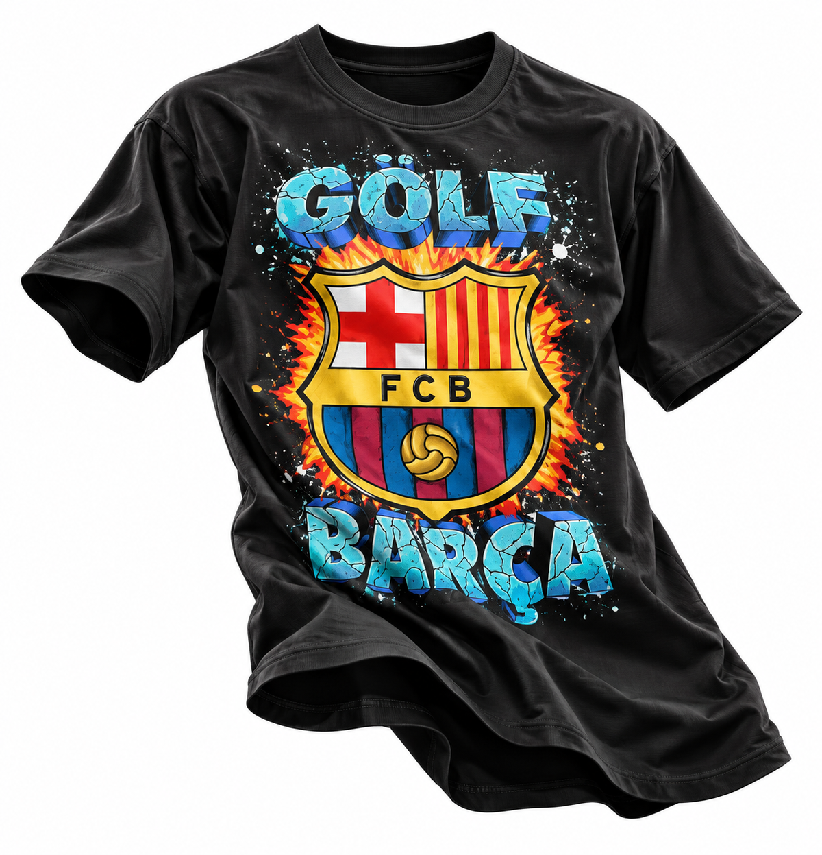 T.C BARCELONA X GOLF TEE BLACK