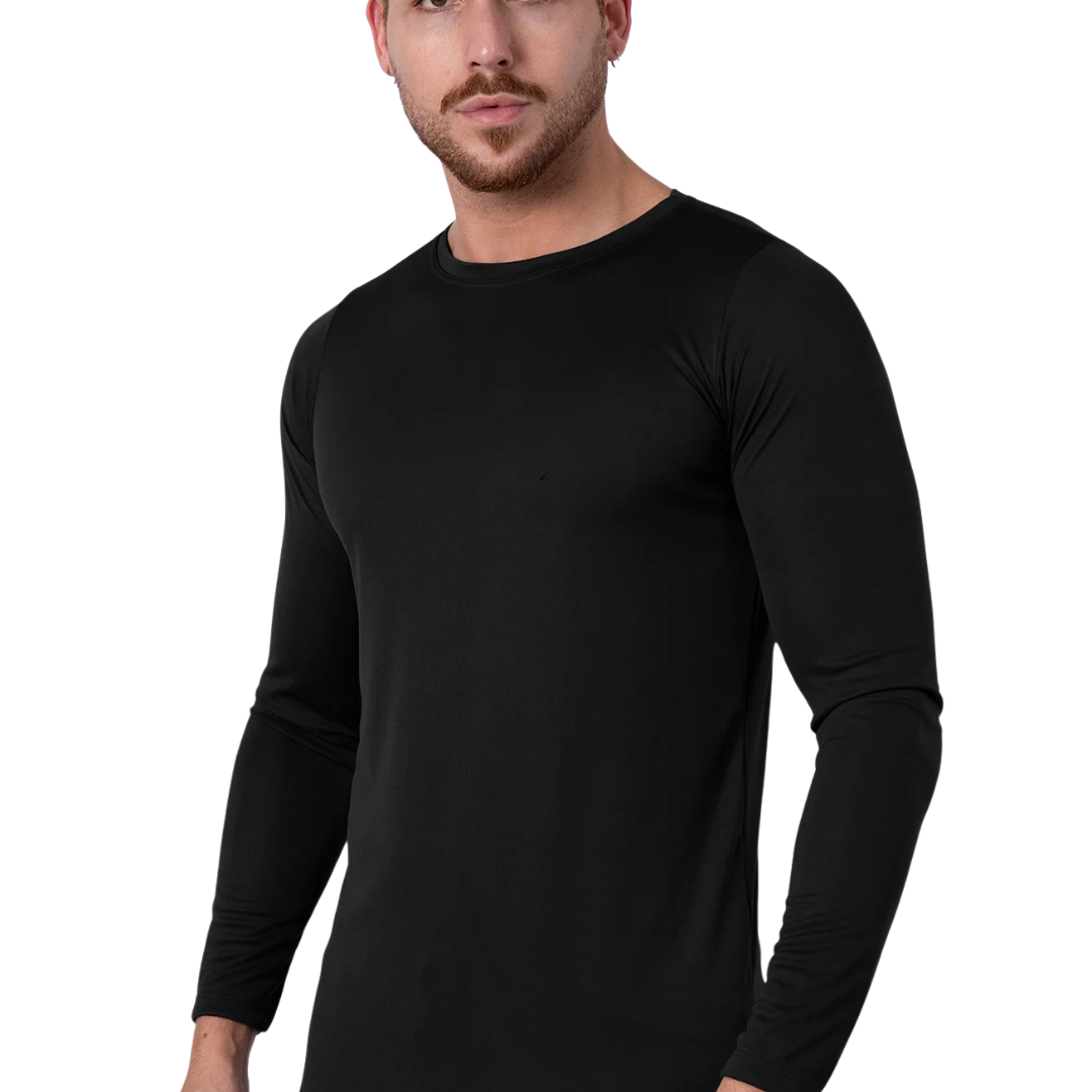 Black - Classic Sports Long Sleeve Outdoor
