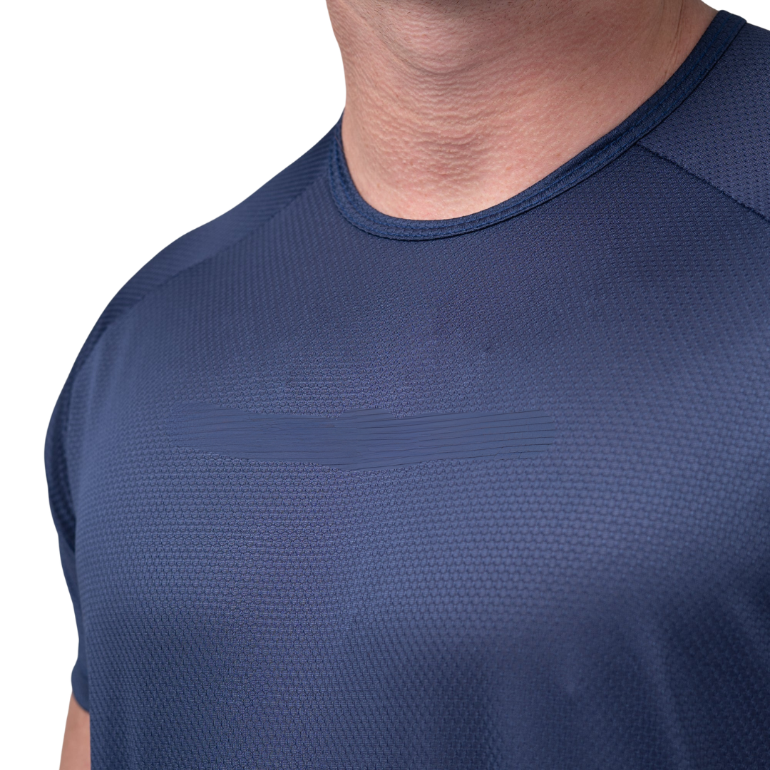 Blue Dry-fit t-shirt